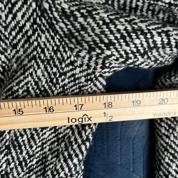 Susan Bristol Tweed Wool Blend Gray Black Snap Blazer Coat Womans Size Small‎ - Picture 5 of 7
